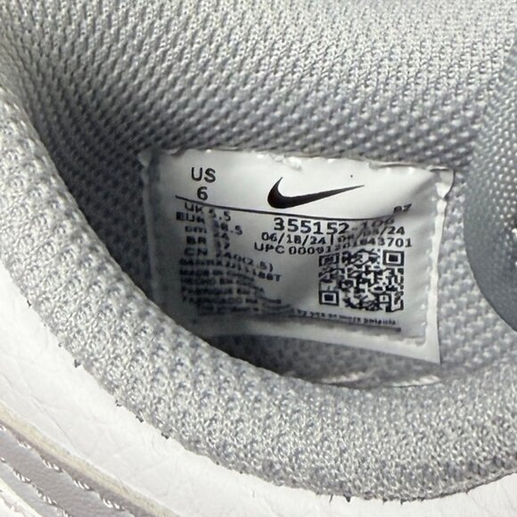 NWT Nike Big Low White / Wolf Grey Men's Shoes 6 Sz Women's 7.5 - Picture 9 of 15
